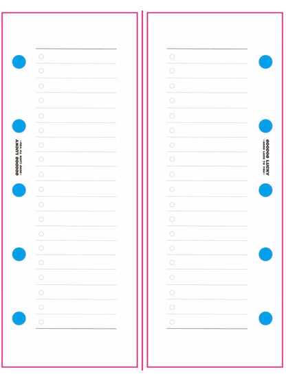 Lucky the Dachshund Mini Binder Notebook– M2.5 Pocket Cutie Journal