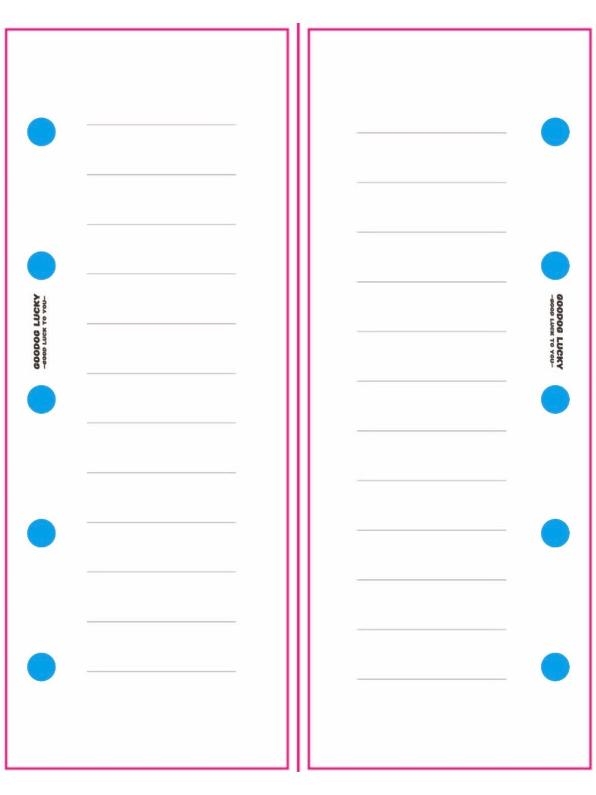 Lucky the Dachshund Mini Binder Notebook– M2.5 Pocket Cutie Journal