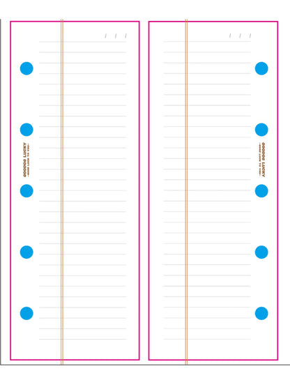 Lucky the Dachshund Mini Binder Notebook– M2.5 Pocket Cutie Journal