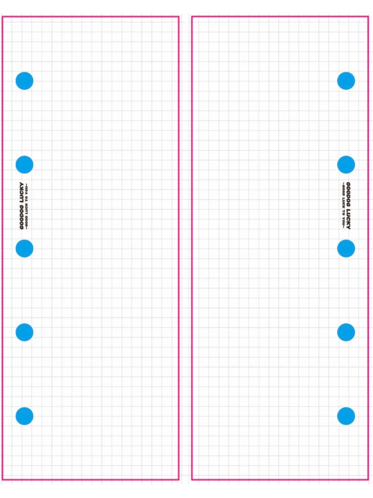 Lucky the Dachshund Mini Binder Notebook– M2.5 Pocket Cutie Journal