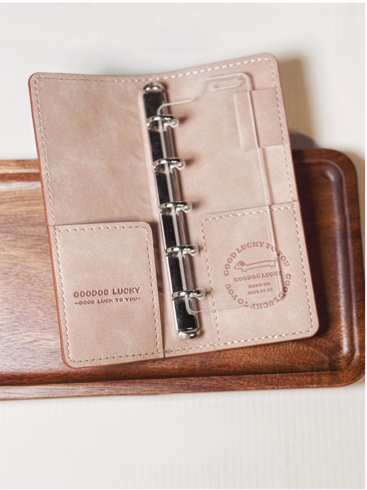 Lucky the Dachshund Mini Binder Notebook– M2.5 Pocket Cutie Journal