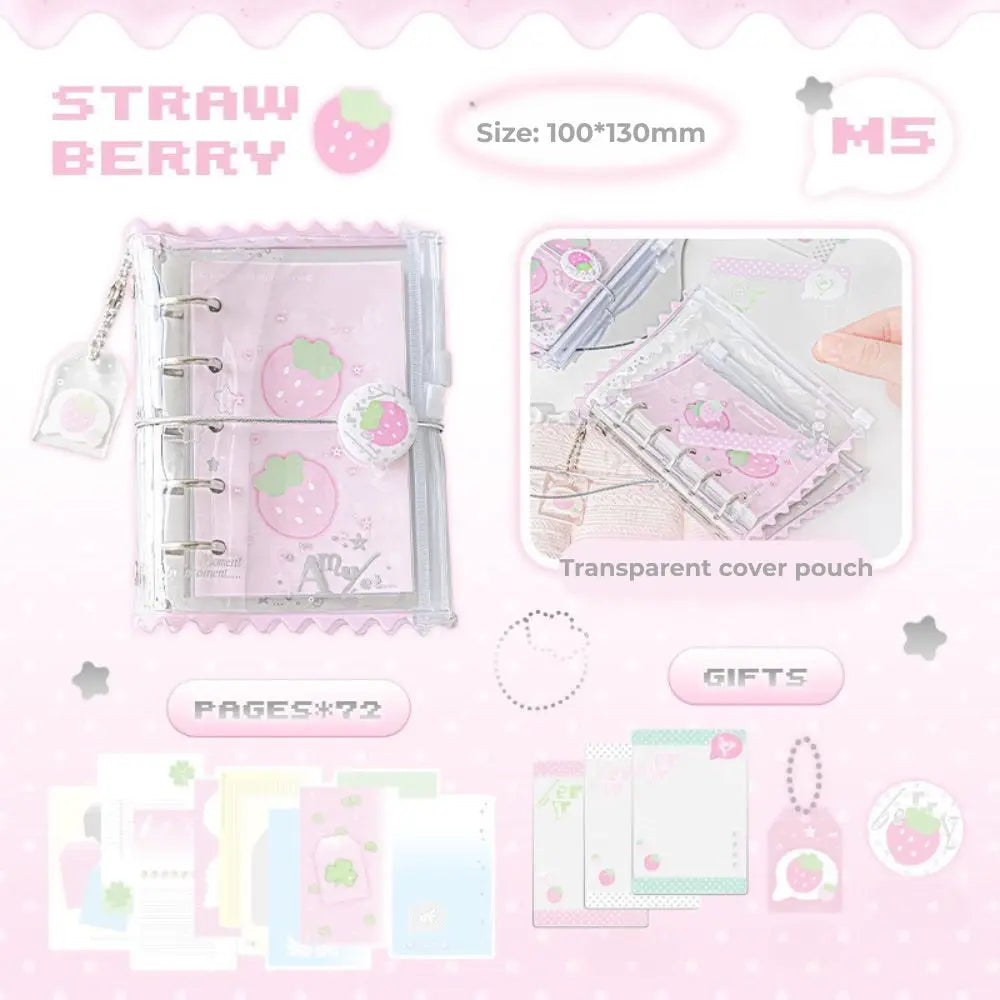 M5 Customizable Loose Leaf Notebook Zipper Pocket