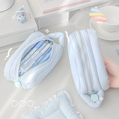 Marshmallow DuPont Cotton Large-Capacity Pencil Bag