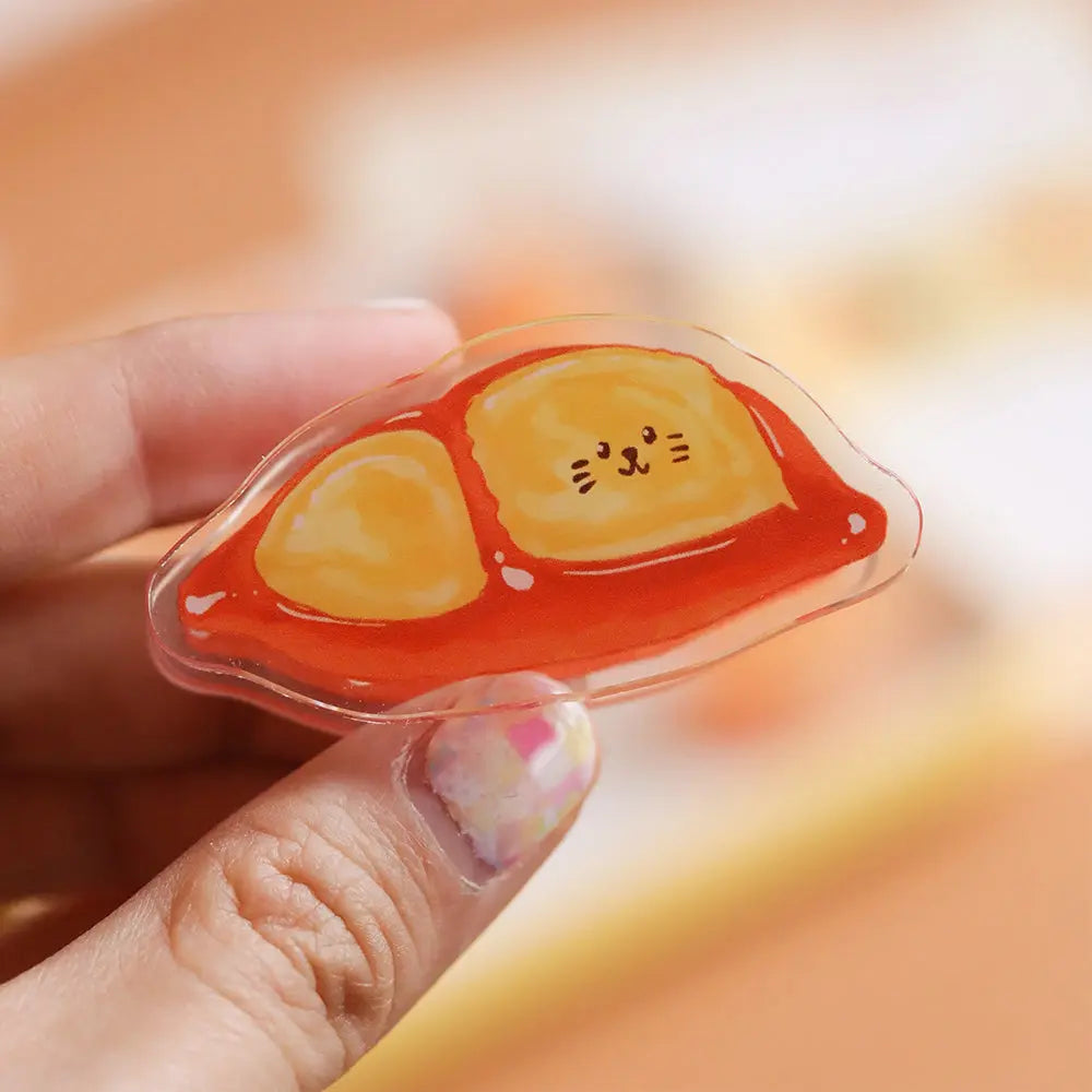 Cute Meow Bread Acrylic PP Clips