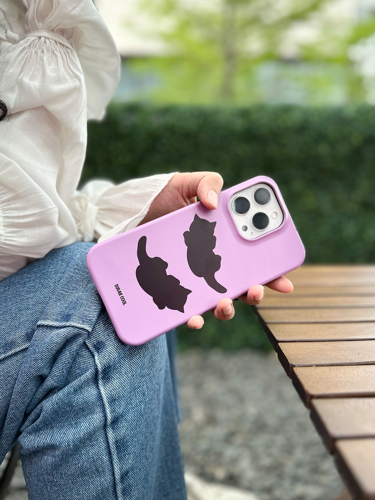 Meow Double Layer Film Shell Phone Case