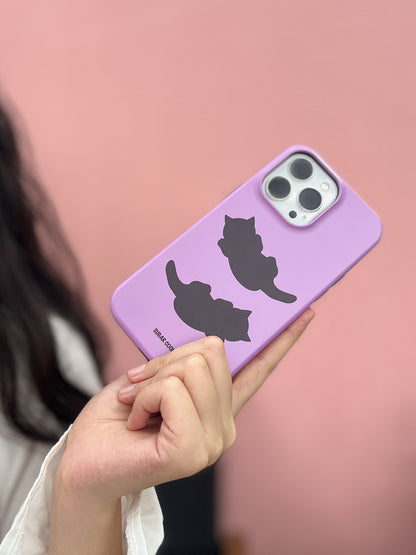 Meow Double Layer Film Shell Phone Case