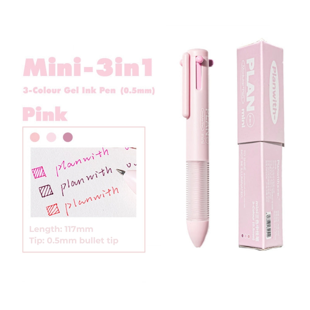 Mini 3-in-1 Gel Ink Pen – 0.5mm