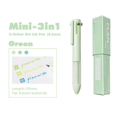 Mini 3-in-1 Gel Ink Pen – 0.5mm