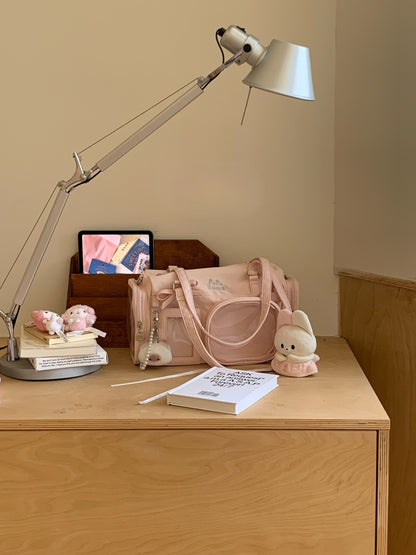 Multi-Compartment Nylon Bow Shoulder/Crossbody Ita Bags