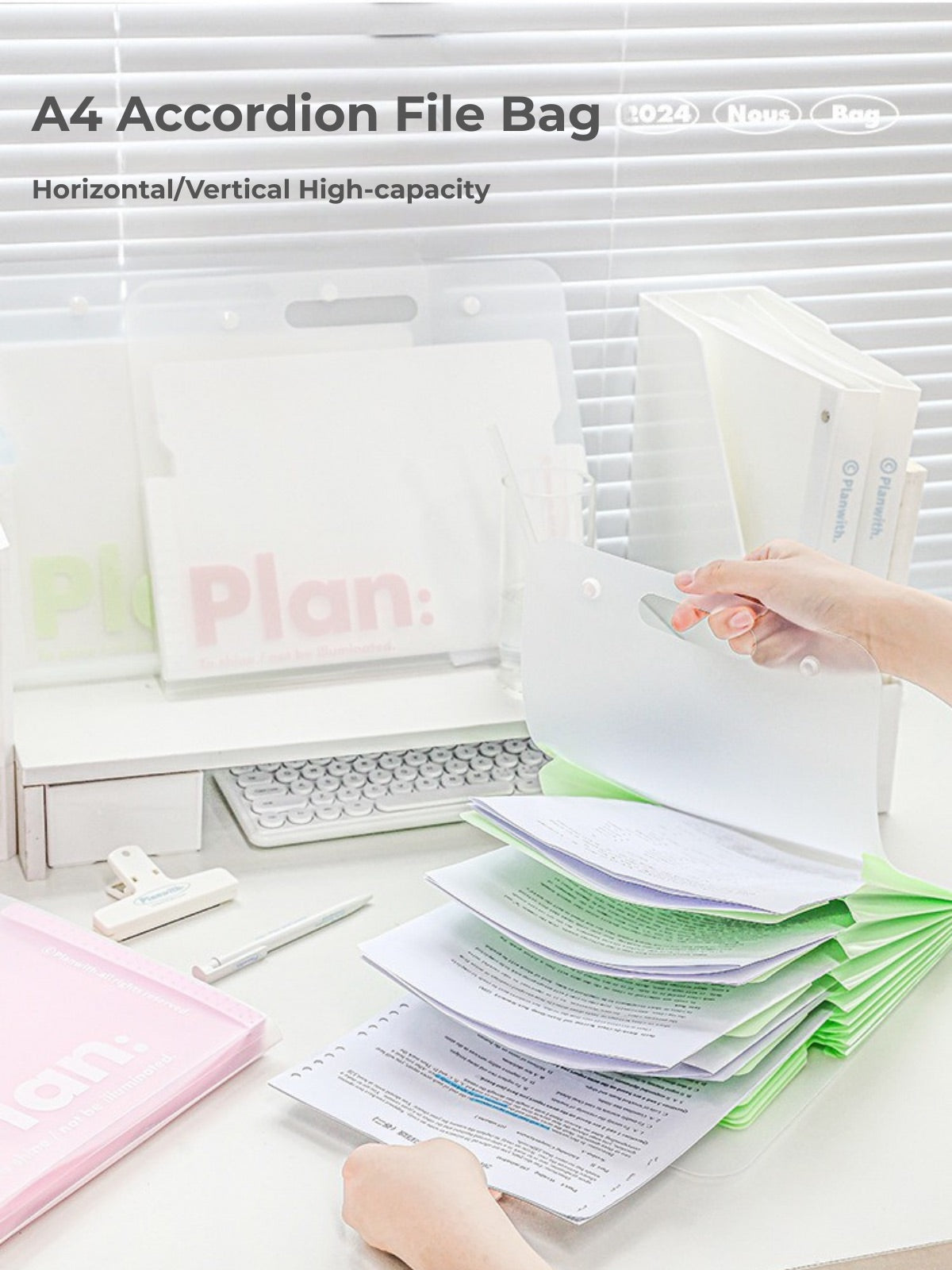 NOUS A4 Accordion File Folder