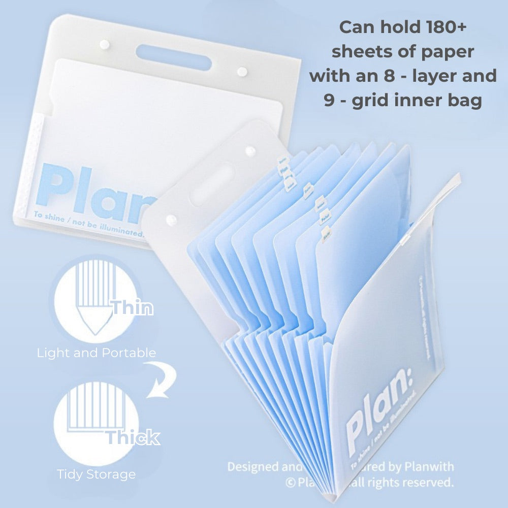 NOUS A4 Accordion File Folder