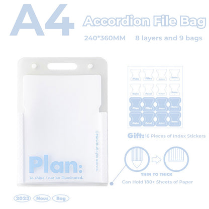 NOUS A4 Accordion File Folder