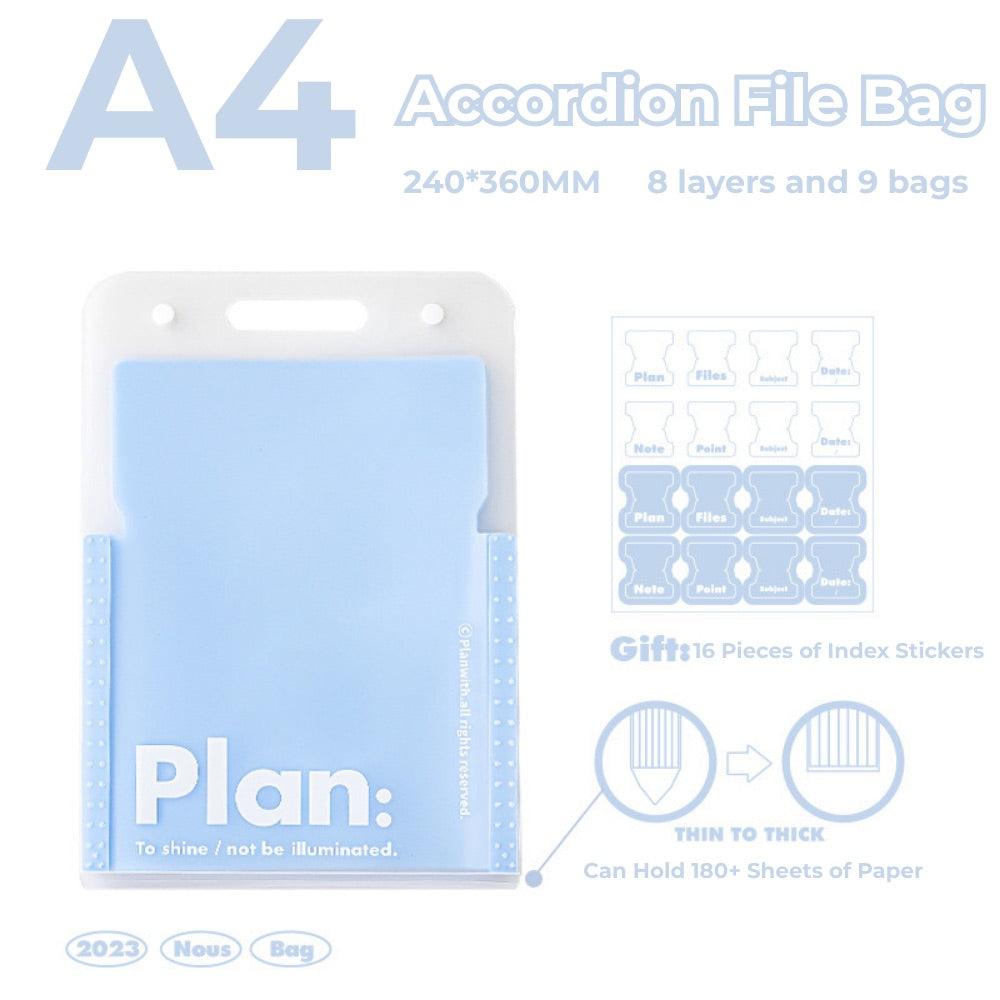 NOUS A4 Accordion File Folder