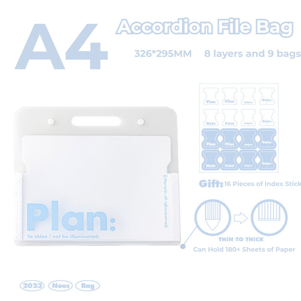 NOUS A4 Accordion File Folder