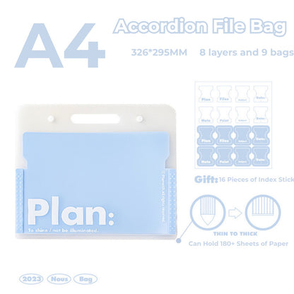 NOUS A4 Accordion File Folder