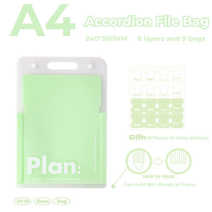 NOUS A4 Accordion File Folder