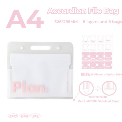 NOUS A4 Accordion File Folder