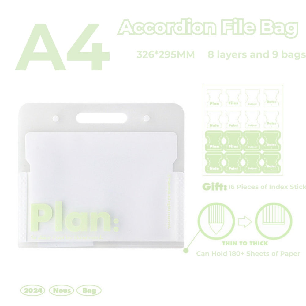 NOUS A4 Accordion File Folder