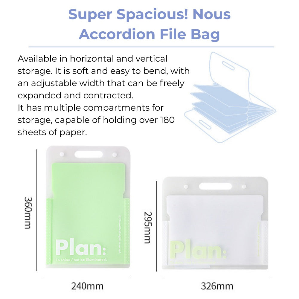 NOUS A4 Accordion File Folder