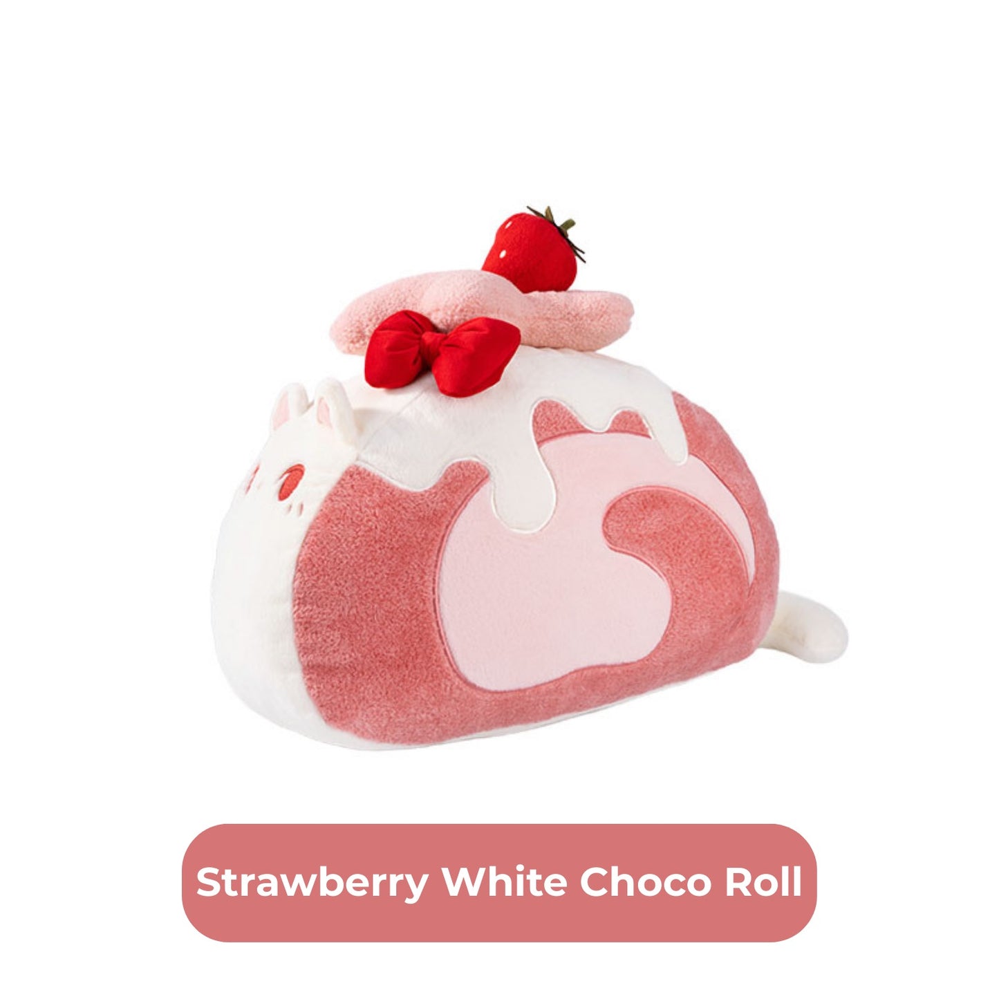 Original Creamy Swiss Roll Cat Plush Pillow