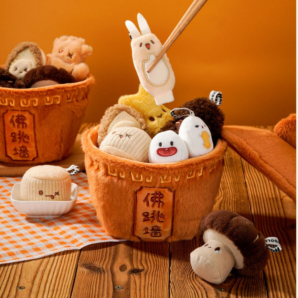 Original Fo Tiao Qiang Plush Charm Set