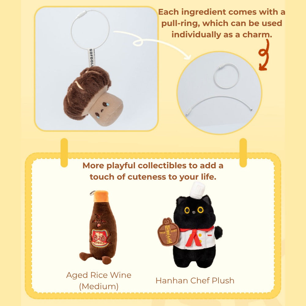 Original Fo Tiao Qiang Plush Charm Set