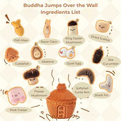 Original Fo Tiao Qiang Plush Charm Set