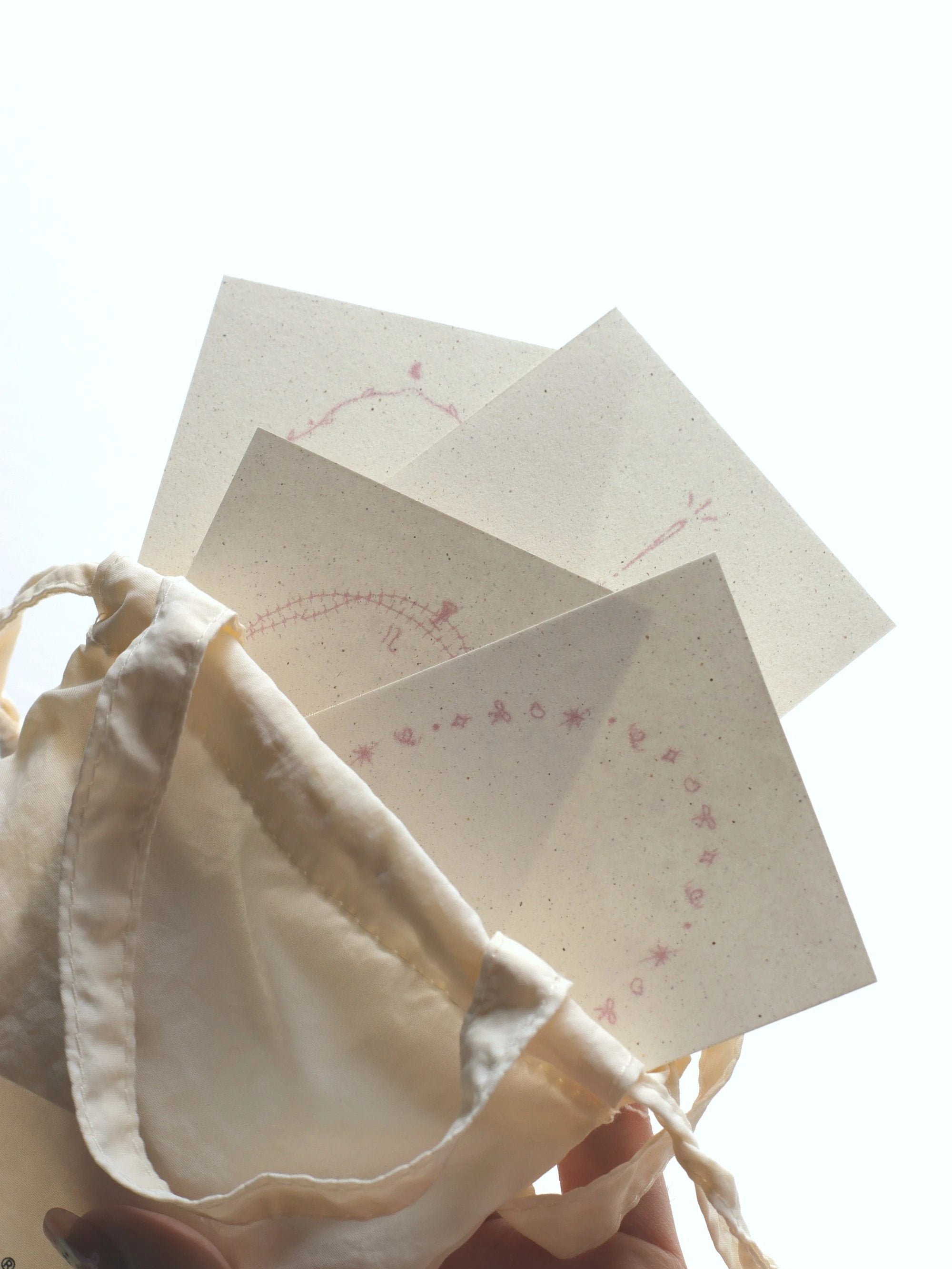 Minimalist Pink Celebration M5 Notepaper/Refill Pages – 8 Sheets