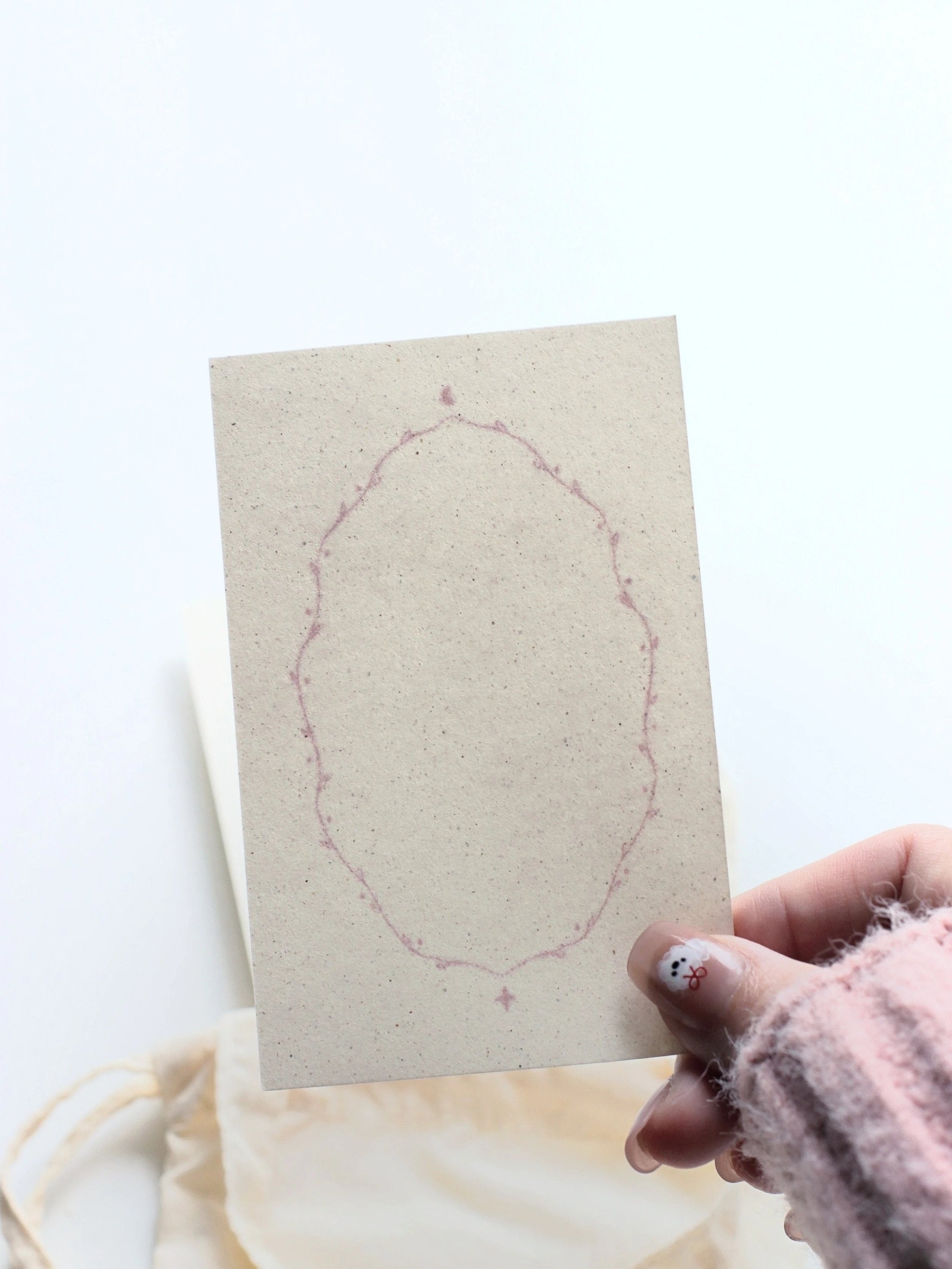 Minimalist Pink Celebration M5 Notepaper/Refill Pages – 8 Sheets