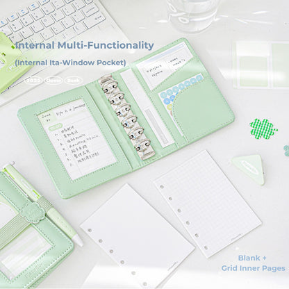 PlanPlan A7 Leather Ita Window Notebook