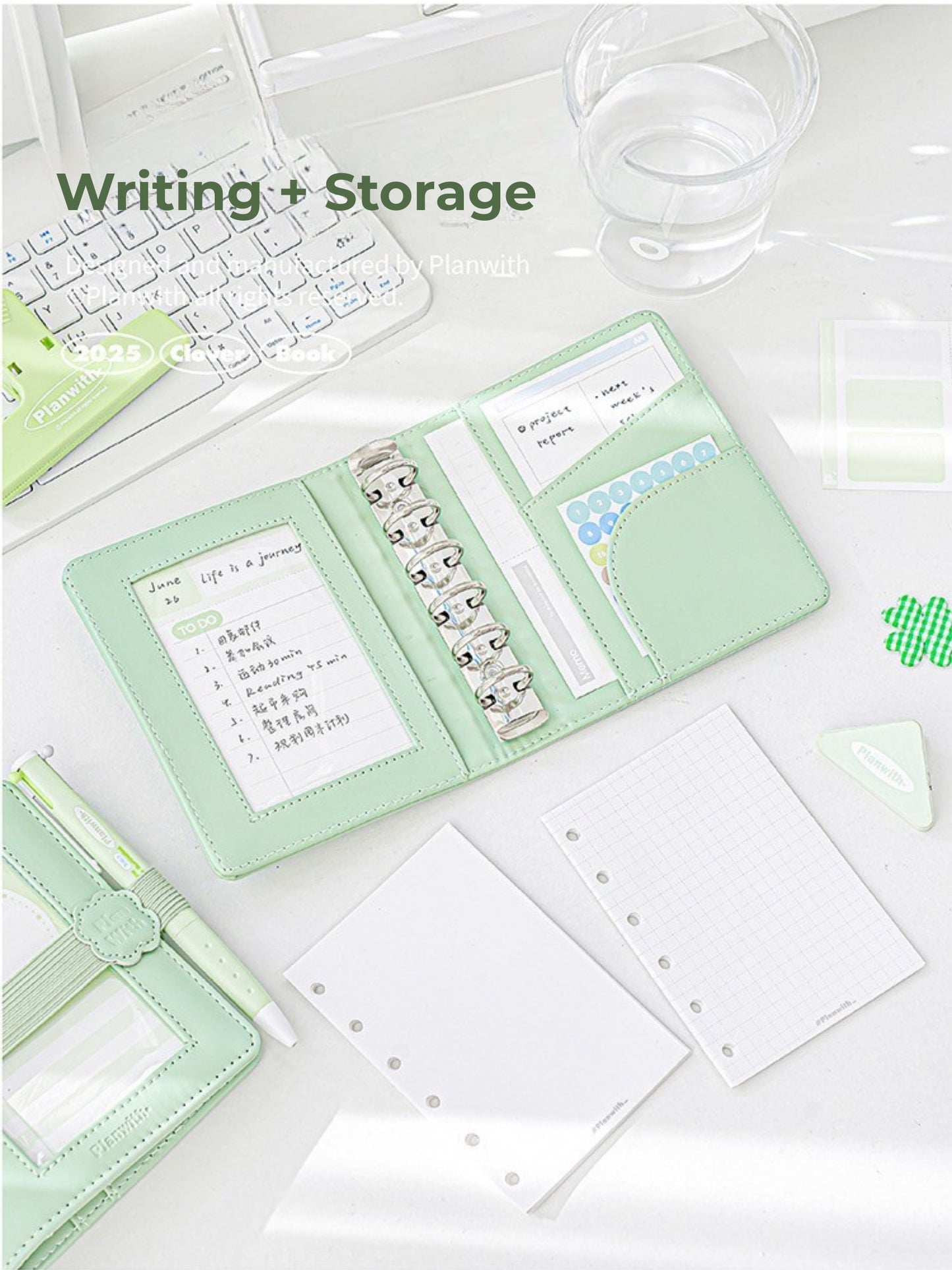 PlanPlan A7 Leather Ita Window Notebook