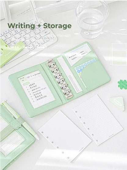 PlanPlan A7 Leather Ita Window Notebook