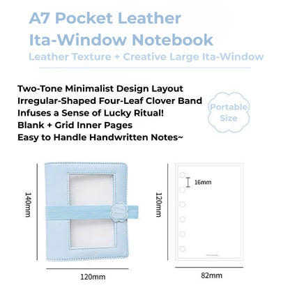 PlanPlan A7 Leather Ita Window Notebook