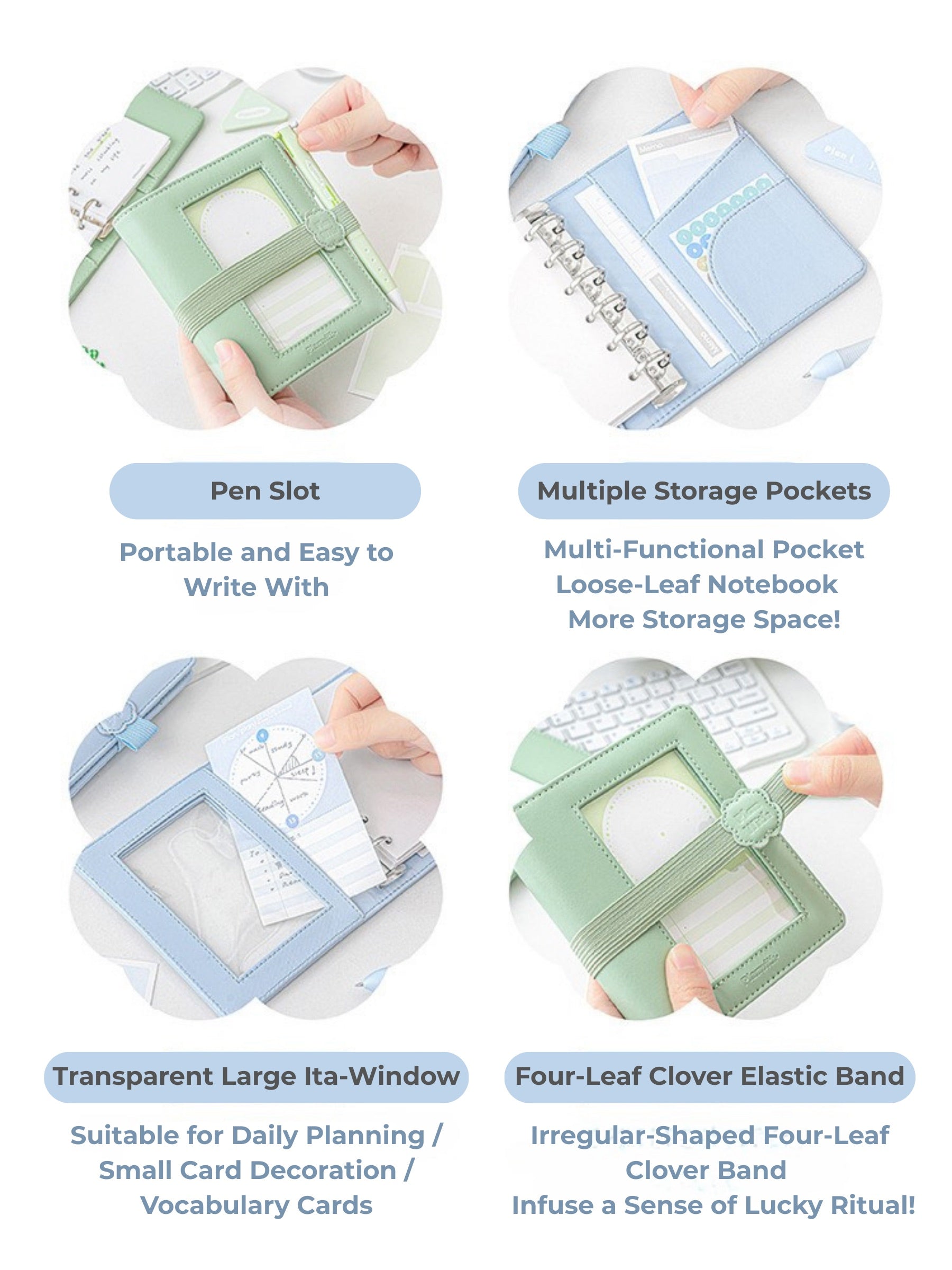 PlanPlan A7 Leather Ita Window Notebook
