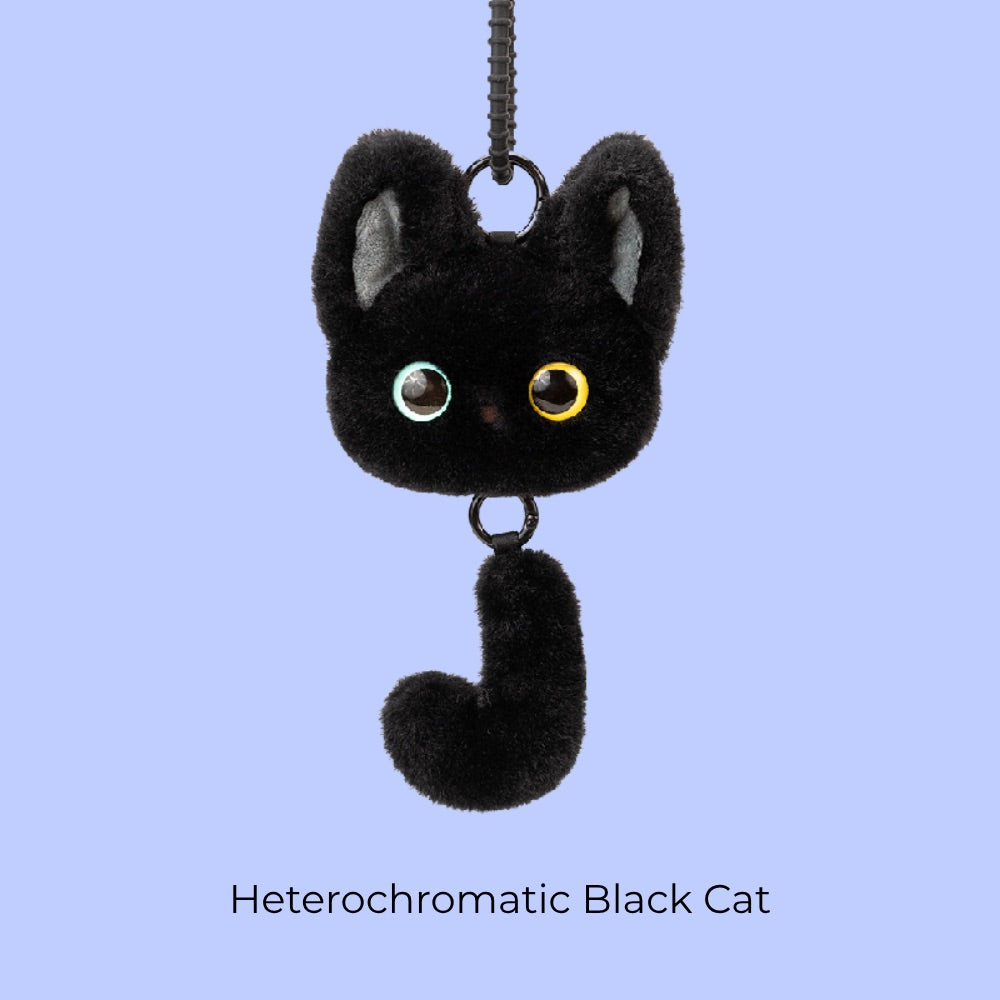 Original Plush Cat Head & Tail Charm Set