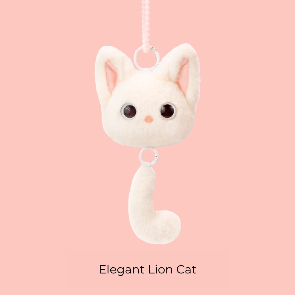 Original Plush Cat Head & Tail Charm Set