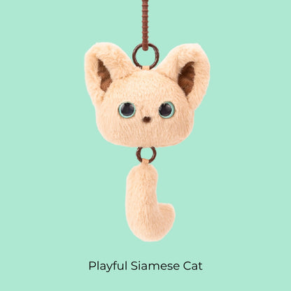 Original Plush Cat Head & Tail Charm Set