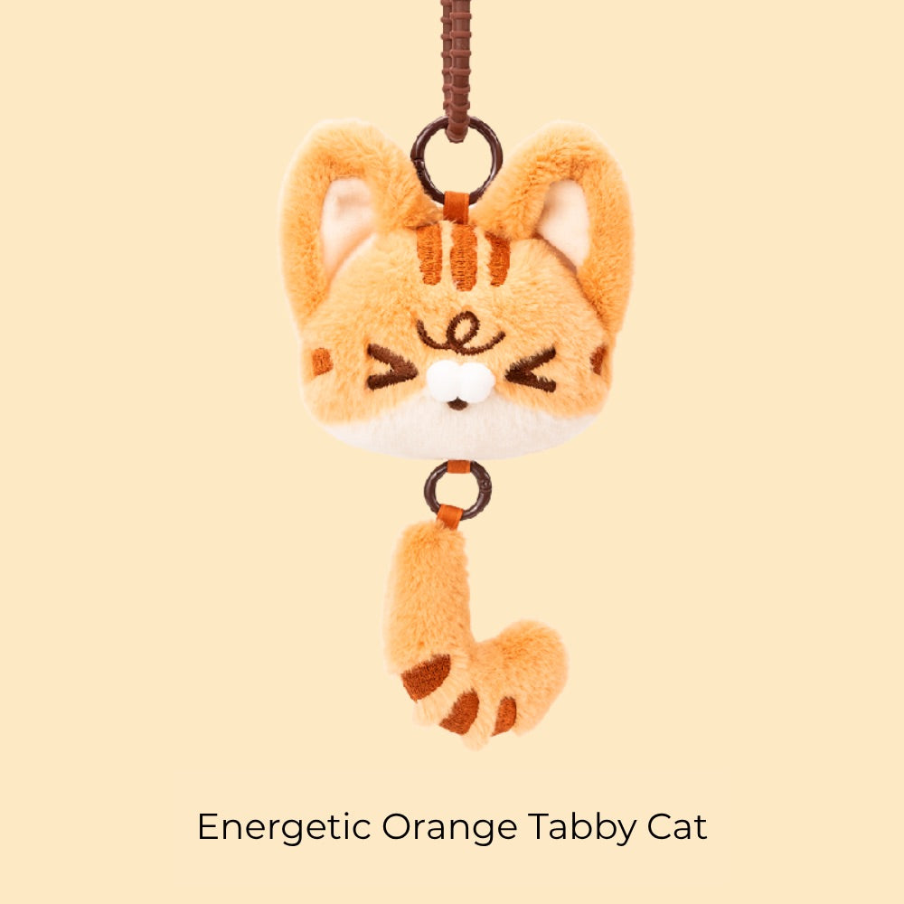 Original Plush Cat Head & Tail Charm Set