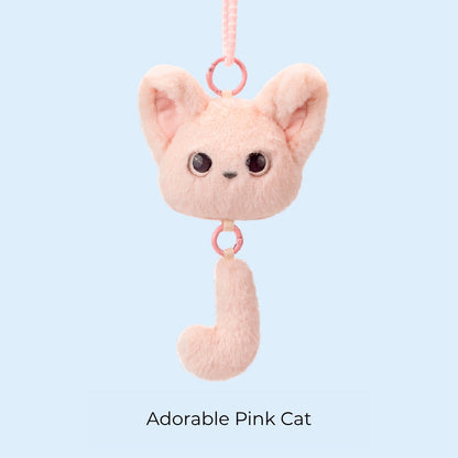 Original Plush Cat Head & Tail Charm Set