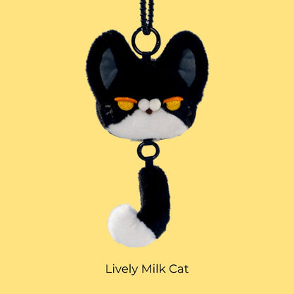 Original Plush Cat Head & Tail Charm Set