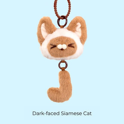 Original Plush Cat Head & Tail Charm Set