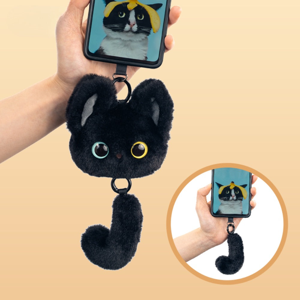 Original Plush Cat Head & Tail Charm Set