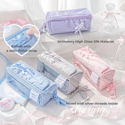 Prism Ballet Ribbon Pencil Pouch – Sparkly Ita-Style Storage Bag