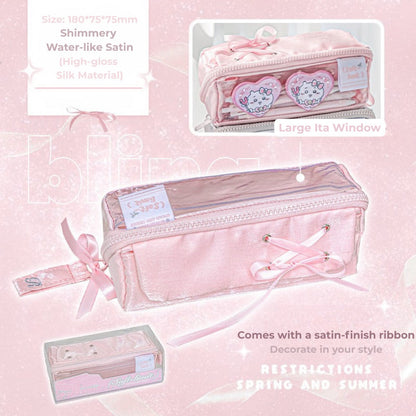 Prism Ballet Ribbon Pencil Pouch – Sparkly Ita-Style Storage Bag