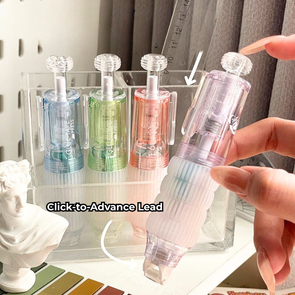 Retractable Dot Glue Pen – Erasable Adhesive Tape Roller