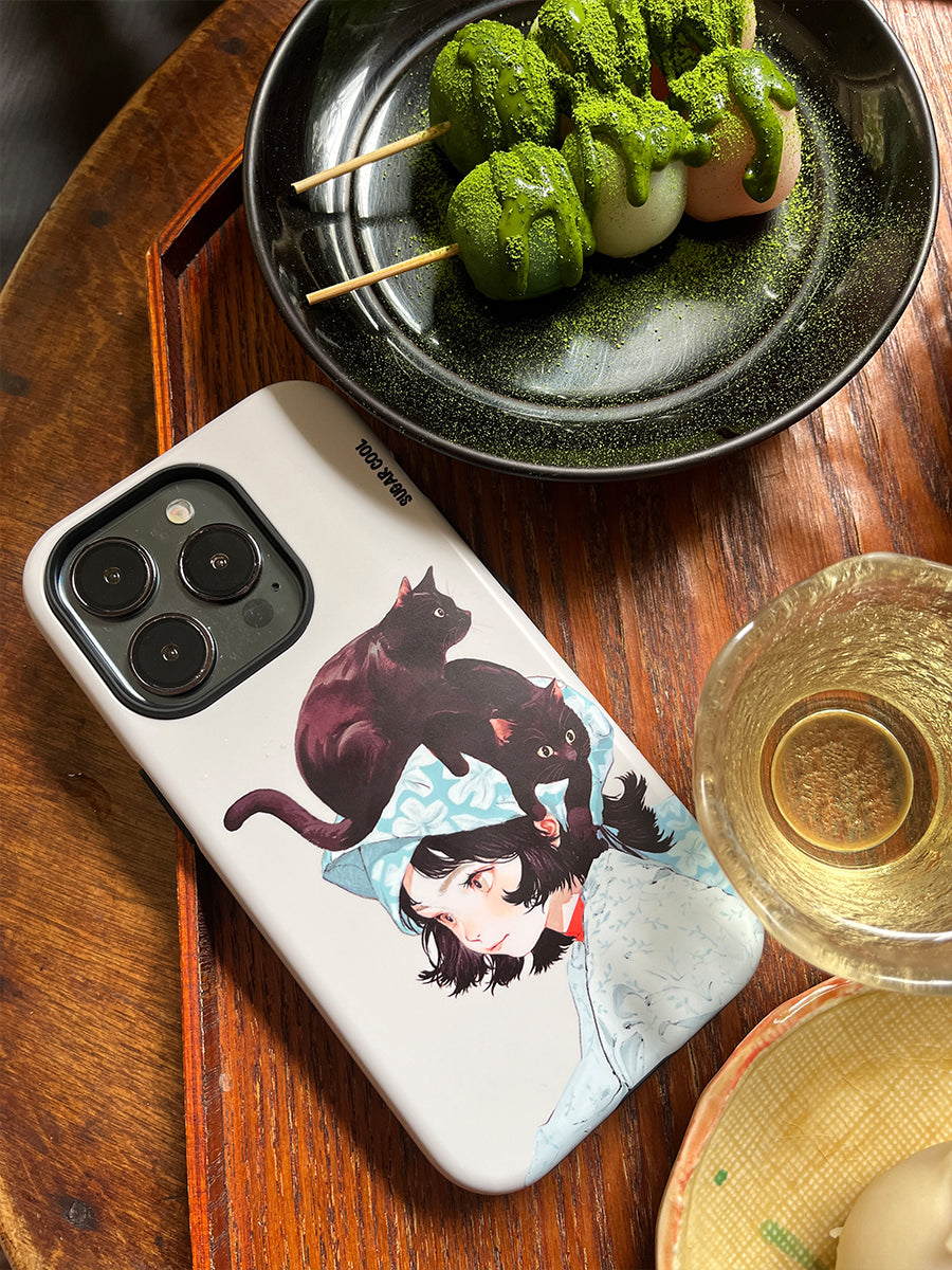 Shrine Girl Double Layer Film Shell Phone Case