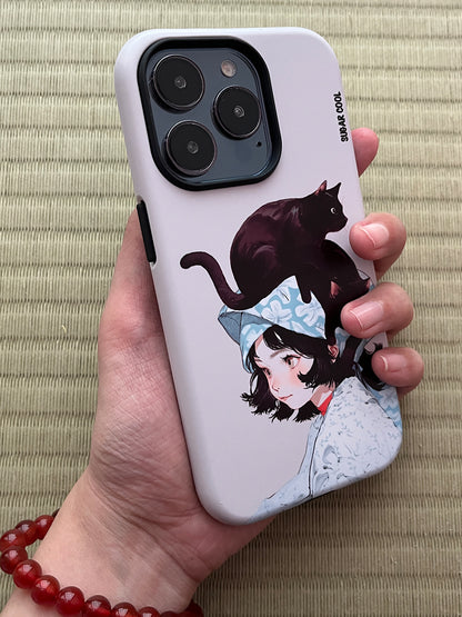 Shrine Girl Double Layer Film Shell Phone Case