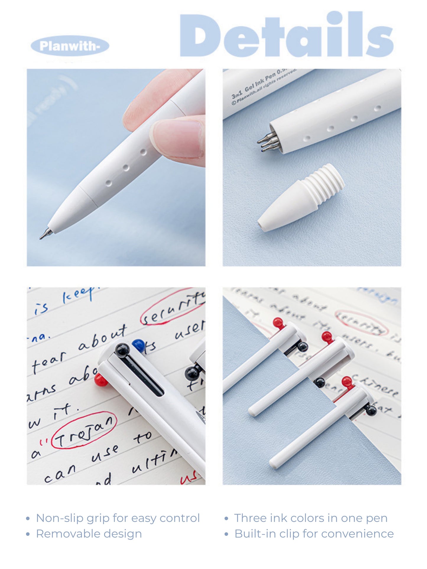 Sign Series 3-in-1 Gel Ink Pen – 0.5mm