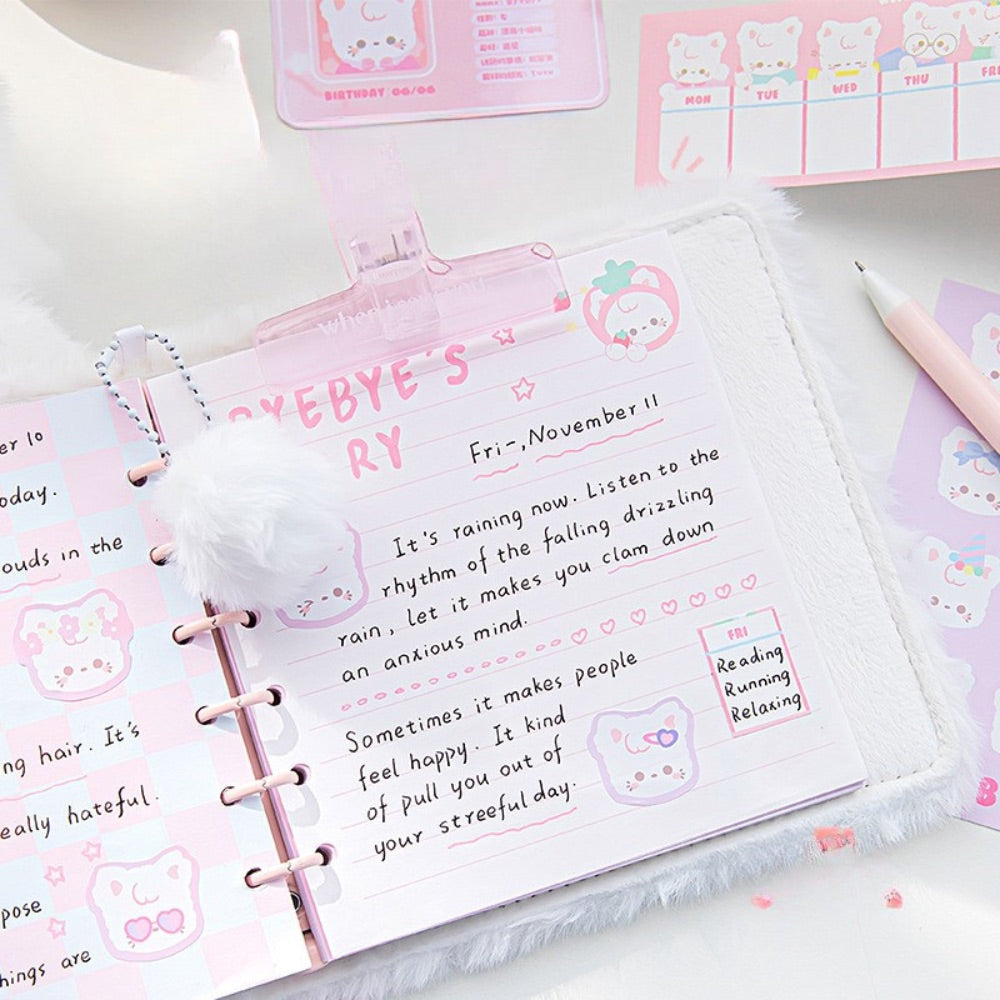 SnugglePals Plush Notebook – Cute Kittens & Puppies Edition