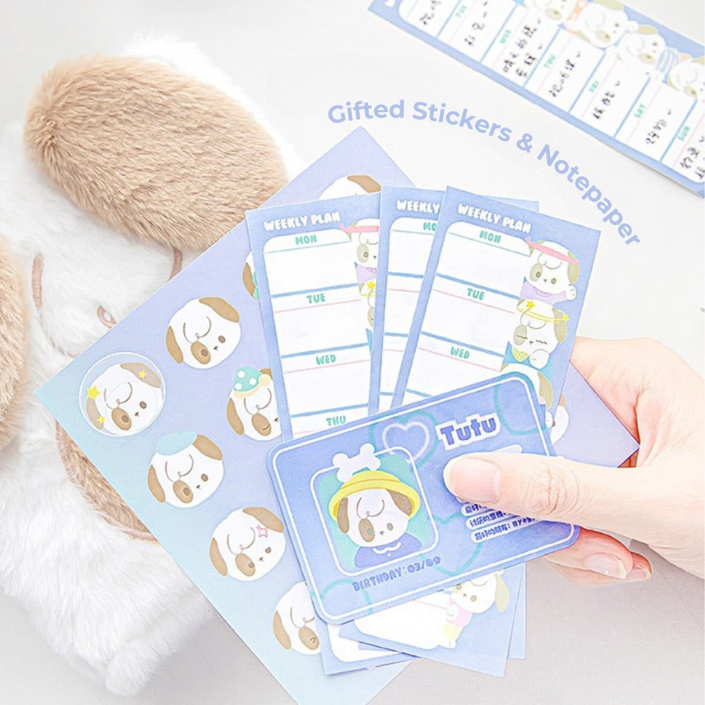 SnugglePals Plush Notebook – Cute Kittens & Puppies Edition